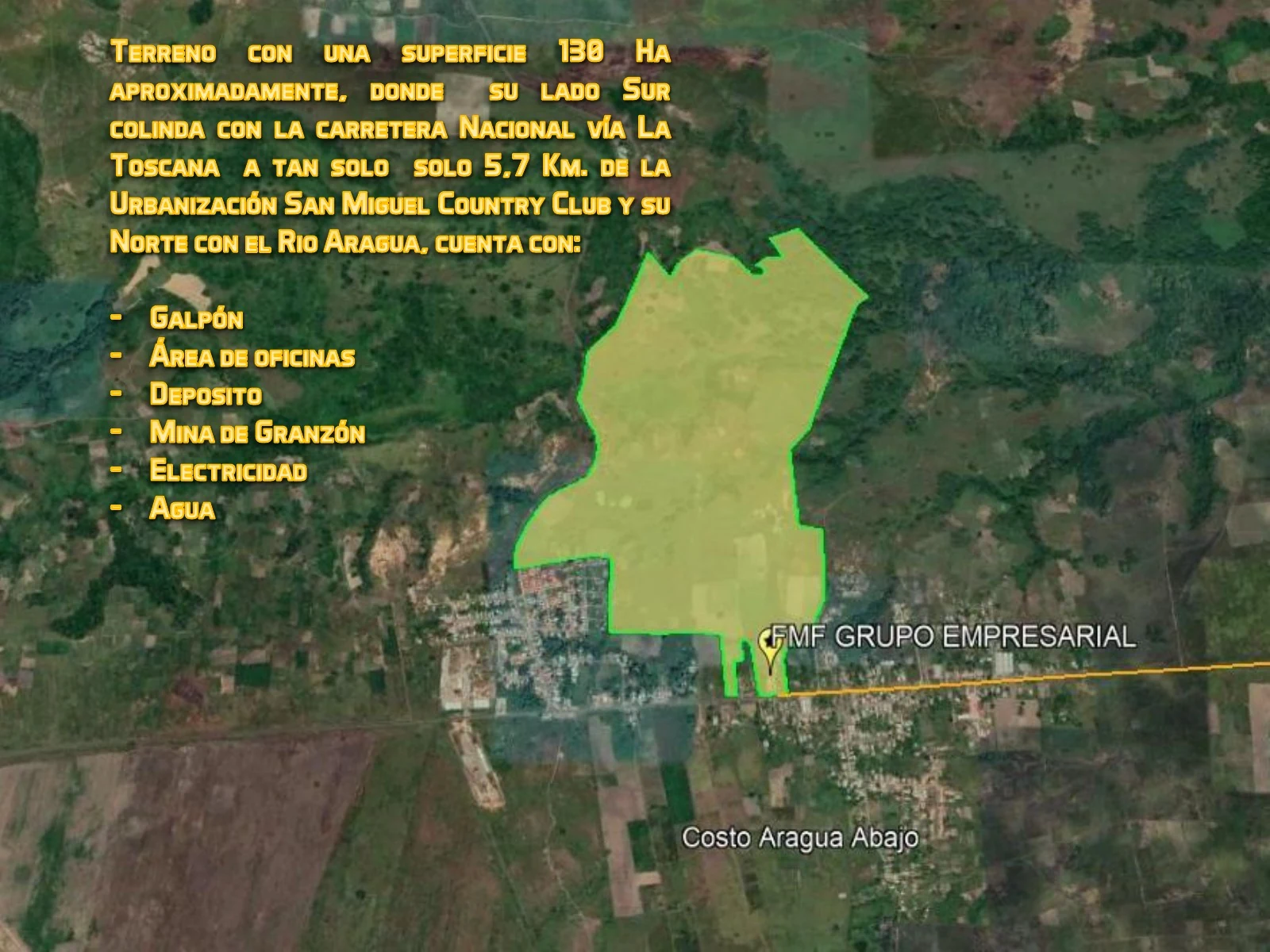 FMF historical satellite site outline